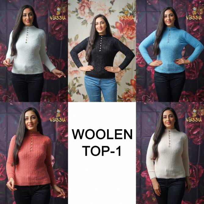 Vassu Woolen Top 1 Western Winter Wear Designer Ladies Top Collection
